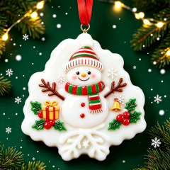 Wholesale Luxury Resin Christmas Ornaments 3D Handmade Custom Hanging Decor,MY SHOP,Wholesale Luxury Resin Christmas Ornaments 3D Handmade Custom Hanging Decor