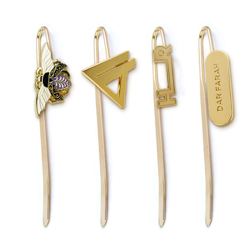 Custom Bookmarks Metal Crafts Books Die Casting Gold Plated Blank Metal Book Marks Bookmark With Logo,Zhongshan Yutang Craft Gifts Co., Ltd.，KeyChains+medal+Fridge Magnet,Custom Bookmarks Metal Crafts Books Die Casting Gold Plated Blank Metal Book Marks Bookmark With Logo