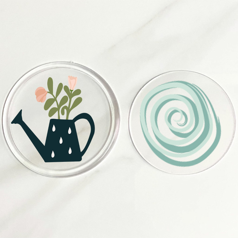 High Quality Custom Engraving Printed logo Cute Acrylic Flower Coasters clear Holder Wholesale,MY SHOP,High Quality Custom Engraving Printed logo Cute Acrylic Flower Coasters clear Holder Wholesale