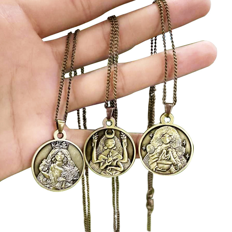 Fashion Jewelry Antique Brass Enamel Pendants Divine Feminine Charm Custom logo Engraved Necklaces Pendant,MY SHOP,Fashion Jewelry Antique Brass Enamel Pendants Divine Feminine Charm Custom logo Engraved Necklaces Pendant