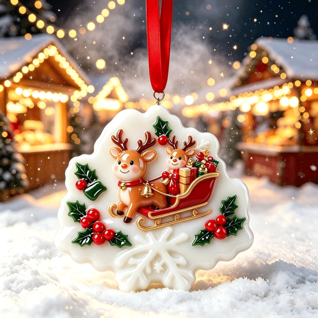 Wholesale Luxury Resin Christmas Ornaments 3D Handmade Custom Hanging Decor,MY SHOP,Wholesale Luxury Resin Christmas Ornaments 3D Handmade Custom Hanging Decor