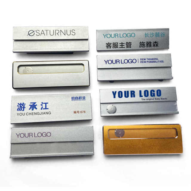 Wholesale Custom Hotel Employee Aluminium Alloy Metal Name Tag Magnetic Staff Sublimation Custom logo Name Badge,MY SHOP,Wholesale Custom Hotel Employee Aluminium Alloy Metal Name Tag Magnetic Staff Sublimation Custom logo Name Badge