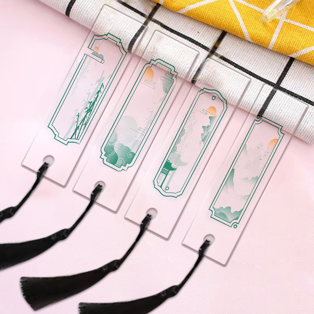 Custom Solid Coloured Dried Flower Mirror clear Acrylic Blank Bookmark Holographic Tassels for Vinyl,Zhongshan Yutang Craft Gifts Co., Ltd.，KeyChains+medal+Fridge Magnet,Custom Solid Coloured Dried Flower Mirror clear Acrylic Blank Bookmark Holographic Tassels for Vinyl