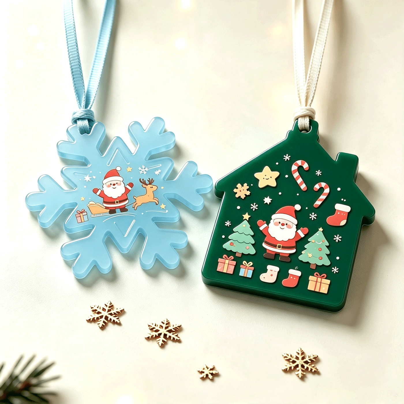 Personalized Custom Plastic Acrylic Christmas Ornaments Hanging Display 2026,MY SHOP,Personalized Custom Plastic Acrylic Christmas Ornaments Hanging Display 2026