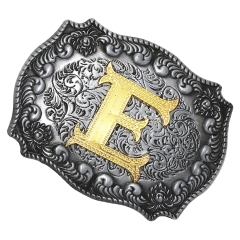Fashion Vintage Golden Letter Floral Initial Letters A-Z Mens Hip Hop Cowboy Waist Indian Metal Customized Belt Buckle,MY SHOP,Fashion Vintage Golden Letter Floral Initial Letters A-Z Mens Hip Hop Cowboy Waist Indian Metal Customized Belt Buckle