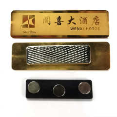 Wholesale Aluminium Alloy Name Brand Pins Metal Employee Metal Nametag Name Badge Custom,MY SHOP,Wholesale Aluminium Alloy Name Brand Pins Metal Employee Metal Nametag Name Badge Custom