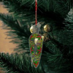 Personalised Sublimation Oem Plastic Acrylic Craft Tree Pendant Christmas Ornament,MY SHOP,Personalised Sublimation Oem Plastic Acrylic Craft Tree Pendant Christmas Ornament