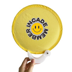 Personalized Business logo Nylon Held Hand Fans Custom Printed Folding Flying Disc,MY SHOP,Personalized Business logo Nylon Held Hand Fans Custom Printed Folding Flying Disc