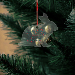 Personalised Sublimation Oem Plastic Acrylic Craft Tree Pendant Christmas Ornament,MY SHOP,Personalised Sublimation Oem Plastic Acrylic Craft Tree Pendant Christmas Ornament