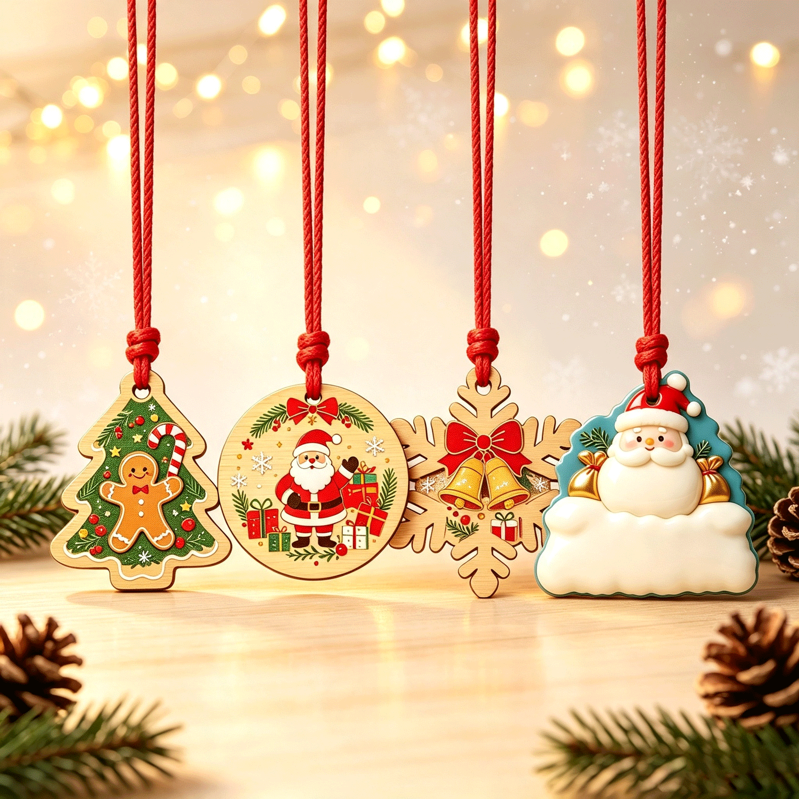 Personalized Wholesale Custom Wooden Christmas Ornaments Cut Layered Eco-Friendly Hanging,MY SHOP,Personalized Wholesale Custom Wooden Christmas Ornaments Cut Layered Eco-Friendly Hanging