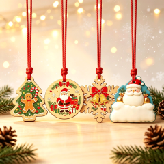 Personalized Wholesale Custom Wooden Christmas Ornaments Cut Layered Eco-Friendly Hanging,MY SHOP,Personalized Wholesale Custom Wooden Christmas Ornaments Cut Layered Eco-Friendly Hanging