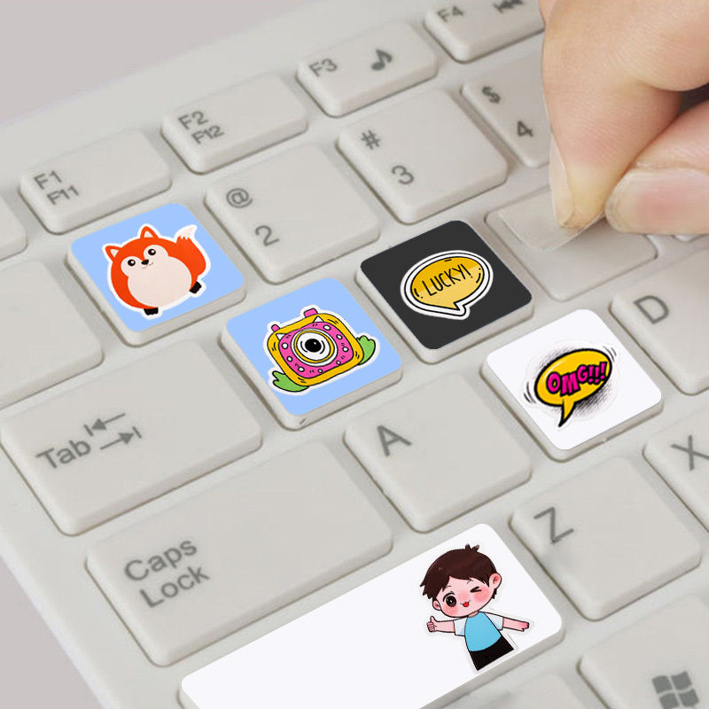 Custom Promotional Transfer Laptop Keyboard Label Stickers Printer Decorative Cartoon Stickers,MY SHOP,Custom Promotional Transfer Laptop Keyboard Label Stickers Printer Decorative Cartoon Stickers