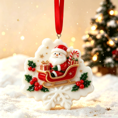 Wholesale Luxury Resin Christmas Ornaments 3D Handmade Custom Hanging Decor,MY SHOP,Wholesale Luxury Resin Christmas Ornaments 3D Handmade Custom Hanging Decor