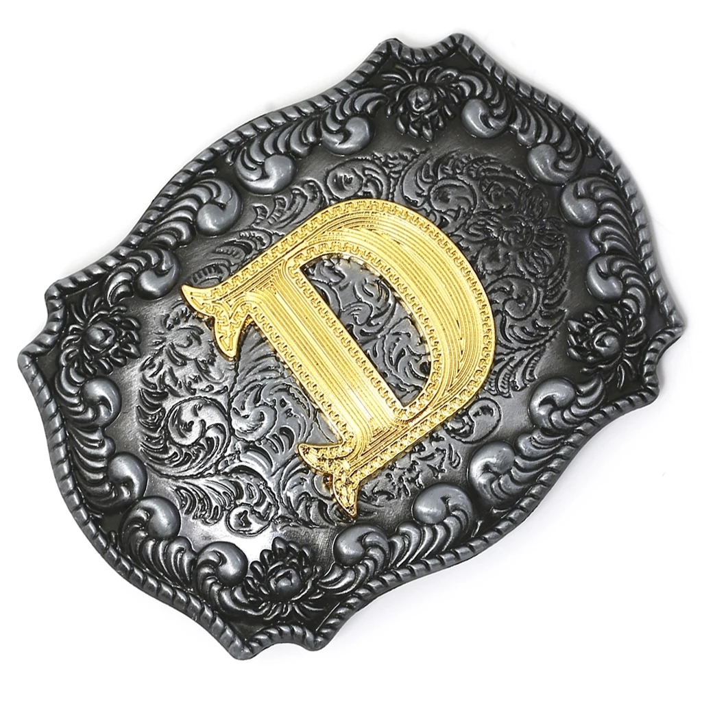Fashion Vintage Golden Letter Floral Initial Letters A-Z Mens Hip Hop Cowboy Waist Indian Metal Customized Belt Buckle,MY SHOP,Fashion Vintage Golden Letter Floral Initial Letters A-Z Mens Hip Hop Cowboy Waist Indian Metal Customized Belt Buckle