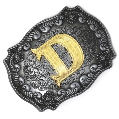 Fashion Vintage Golden Letter Floral Initial Letters A-Z Mens Hip Hop Cowboy Waist Indian Metal Customized Belt Buckle,MY SHOP,Fashion Vintage Golden Letter Floral Initial Letters A-Z Mens Hip Hop Cowboy Waist Indian Metal Customized Belt Buckle