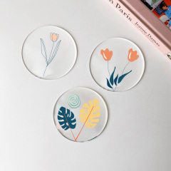 High Quality Custom Engraving Printed logo Cute Acrylic Flower Coasters clear Holder Wholesale,MY SHOP,High Quality Custom Engraving Printed logo Cute Acrylic Flower Coasters clear Holder Wholesale