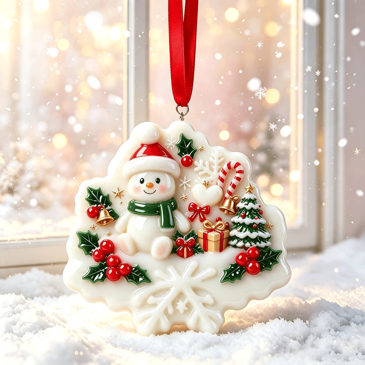 Wholesale Luxury Resin Christmas Ornaments 3D Handmade Custom Hanging Decor,MY SHOP,Wholesale Luxury Resin Christmas Ornaments 3D Handmade Custom Hanging Decor