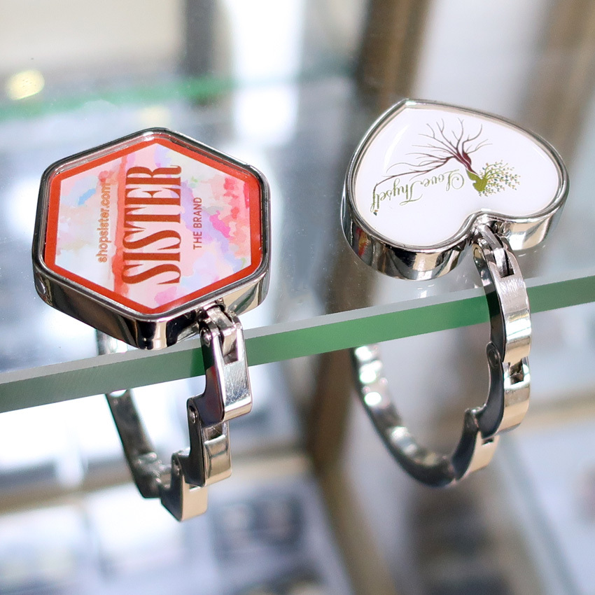 Wholesale Christmas Gifts Lady Purse Foldable Restaurant Table Handbag Holders Custom logo Hook Bag Hanger,MY SHOP,Wholesale Christmas Gifts Lady Purse Foldable Restaurant Table Handbag Holders Custom logo Hook Bag Hanger