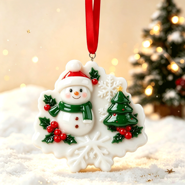 OEM Handmade Resin Christmas Ornaments Hand-Painted Vintage Custom Hanging 2026,MY SHOP,OEM Handmade Resin Christmas Ornaments Hand-Painted Vintage Custom Hanging 2026