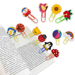 Kawaii Cartoon Lovely Sport Football Soccer Pvc Bookmark Cute Book Marks Paper Clip with Silicone,Zhongshan Yutang Craft Gifts Co., Ltd.，KeyChains+medal+Fridge Magnet,Kawaii Cartoon Lovely Sport Football Soccer Pvc Bookmark Cute Book Marks Paper Clip with Silicone