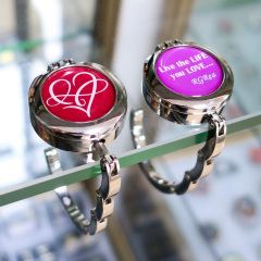 Portable Fashion Round Metal Zinc Alloy Blank Foldable Custom Logo Hook Bag Hanger Handbag Holder,MY SHOP,Portable Fashion Round Metal Zinc Alloy Blank Foldable Custom Logo Hook Bag Hanger Handbag Holder
