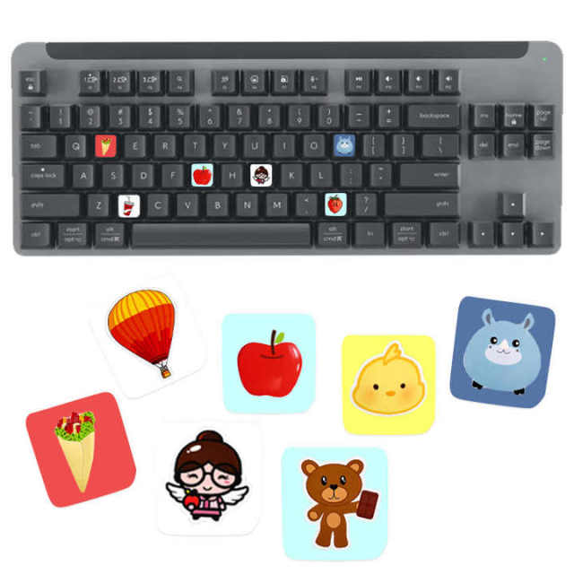 Custom Promotional Printing Cartoon Anime Laptop Keyboard Label Sticker Decorative Stickers for Universal Keyboard,MY SHOP,Custom Promotional Printing Cartoon Anime Laptop Keyboard Label Sticker Decorative Stickers for Universal Keyboard