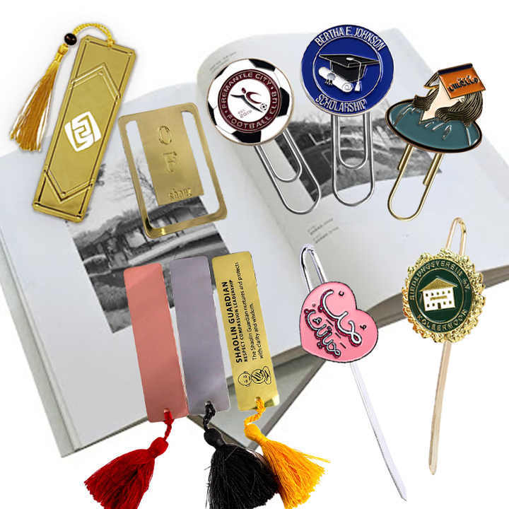 Custom Bookmarks Metal Crafts Books Die Casting Gold Plated Blank Metal Book Marks Bookmark With Logo,Zhongshan Yutang Craft Gifts Co., Ltd.，KeyChains+medal+Fridge Magnet,Custom Bookmarks Metal Crafts Books Die Casting Gold Plated Blank Metal Book Marks Bookmark With Logo
