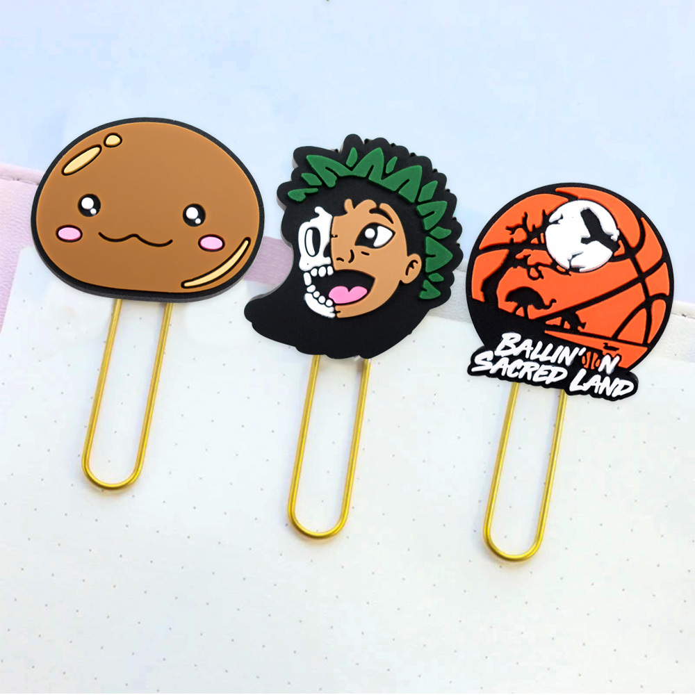 Promotional Cute Cartoon Pvc Soft Pin Bookmark Silicone Paper Clip with Silicone Student Boy Girl School Office Stationery Gift,Zhongshan Yutang Craft Gifts Co., Ltd.，KeyChains+medal+Fridge Magnet,Promotional Cute Cartoon Pvc Soft Pin Bookmark Silicone Paper Clip with Silicone Student Boy Girl School Office Stationery Gift