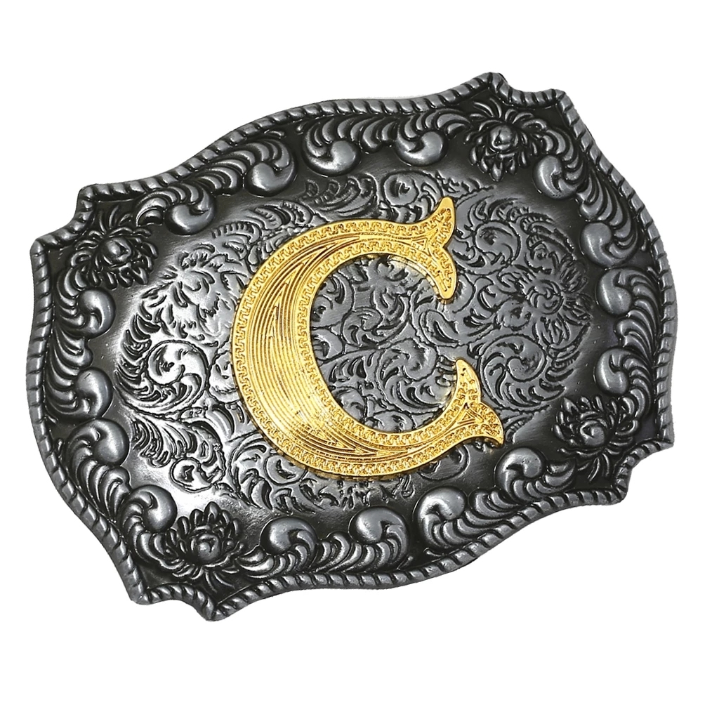 Fashion Vintage Golden Letter Floral Initial Letters A-Z Mens Hip Hop Cowboy Waist Indian Metal Customized Belt Buckle,MY SHOP,Fashion Vintage Golden Letter Floral Initial Letters A-Z Mens Hip Hop Cowboy Waist Indian Metal Customized Belt Buckle