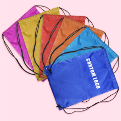 Custom Logo Waterproof Polyester Gym Sports Fabric Drawstring Backpack Gift Bags with logo,MY SHOP,Custom Logo Waterproof Polyester Gym Sports Fabric Drawstring Backpack Gift Bags with logo