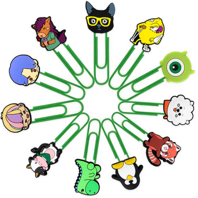 Promotional Cute Cartoon Pvc Soft Pin Bookmark Silicone Paper Clip with Silicone Student Boy Girl School Office Stationery Gift,Zhongshan Yutang Craft Gifts Co., Ltd.，KeyChains+medal+Fridge Magnet,Promotional Cute Cartoon Pvc Soft Pin Bookmark Silicone Paper Clip with Silicone Student Boy Girl School Office Stationery Gift