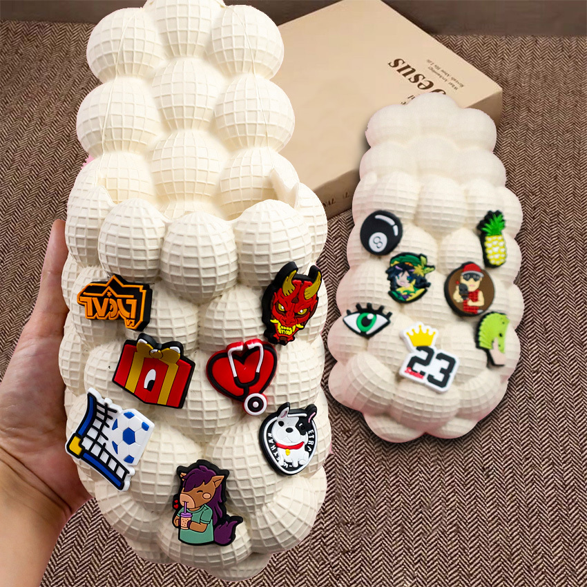 Wholesale Custom Designer Unisex Summer Slides Massage Cloud Bubble Shoes Charms Accessories,MY SHOP,Wholesale Custom Designer Unisex Summer Slides Massage Cloud Bubble Shoes Charms Accessories