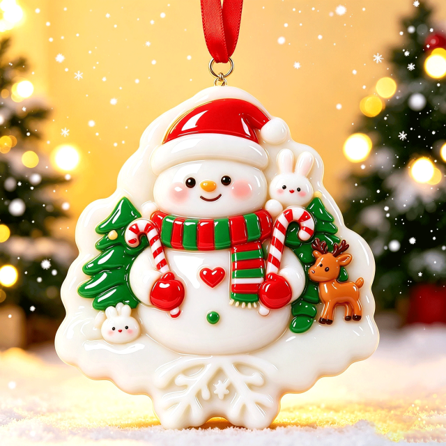 OEM Handmade Resin Christmas Ornaments Hand-Painted Vintage Custom Hanging 2026,MY SHOP,OEM Handmade Resin Christmas Ornaments Hand-Painted Vintage Custom Hanging 2026