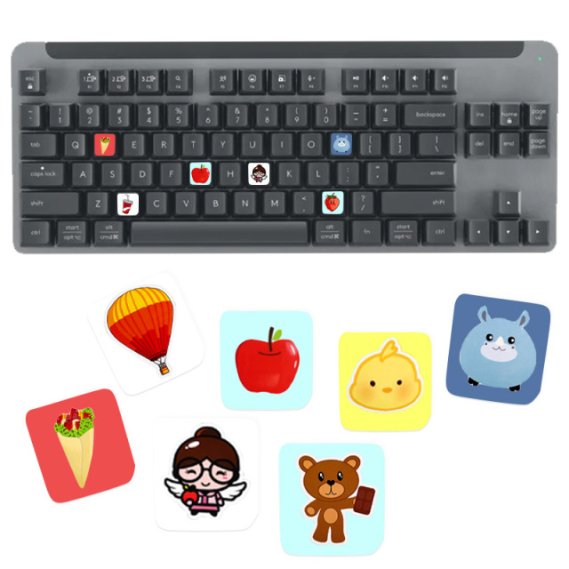 Custom Promotional Printing Cartoon Anime Laptop Keyboard Label Sticker Decorative Stickers for Universal Keyboard,MY SHOP,Custom Promotional Printing Cartoon Anime Laptop Keyboard Label Sticker Decorative Stickers for Universal Keyboard