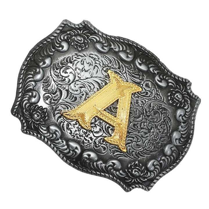 Fashion Vintage Golden Letter Floral Initial Letters A-Z Mens Hip Hop Cowboy Waist Indian Metal Customized Belt Buckle,MY SHOP,Fashion Vintage Golden Letter Floral Initial Letters A-Z Mens Hip Hop Cowboy Waist Indian Metal Customized Belt Buckle