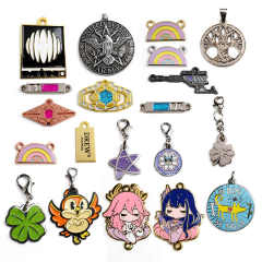Custom Lucky Metal Charms Enamel Jewelry Pendant Stainless Steel Enamel Pin Pendant Charms Necklace for Jewelry Making,Zhongshan Yutang Craft Gifts Co., Ltd.，KeyChains+medal+Fridge Magnet,Custom Lucky Metal Charms Enamel Jewelry Pendant Stainless Steel Enamel Pin Pendant Charms Necklace for Jewelry Making