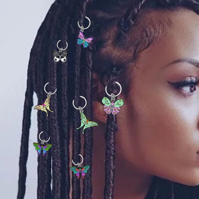 Custom Charms Hair Braid Dread Dreadlock Beads Clips African Braids Cuffs Rings Diy Hip Hop Style Jewelry Accessories Styling,MY SHOP,Custom Charms Hair Braid Dread Dreadlock Beads Clips African Braids Cuffs Rings Diy Hip Hop Style Jewelry Accessories Styling