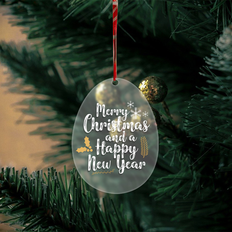 Personalised Sublimation Oem Plastic Acrylic Craft Tree Pendant Christmas Ornament,MY SHOP,Personalised Sublimation Oem Plastic Acrylic Craft Tree Pendant Christmas Ornament