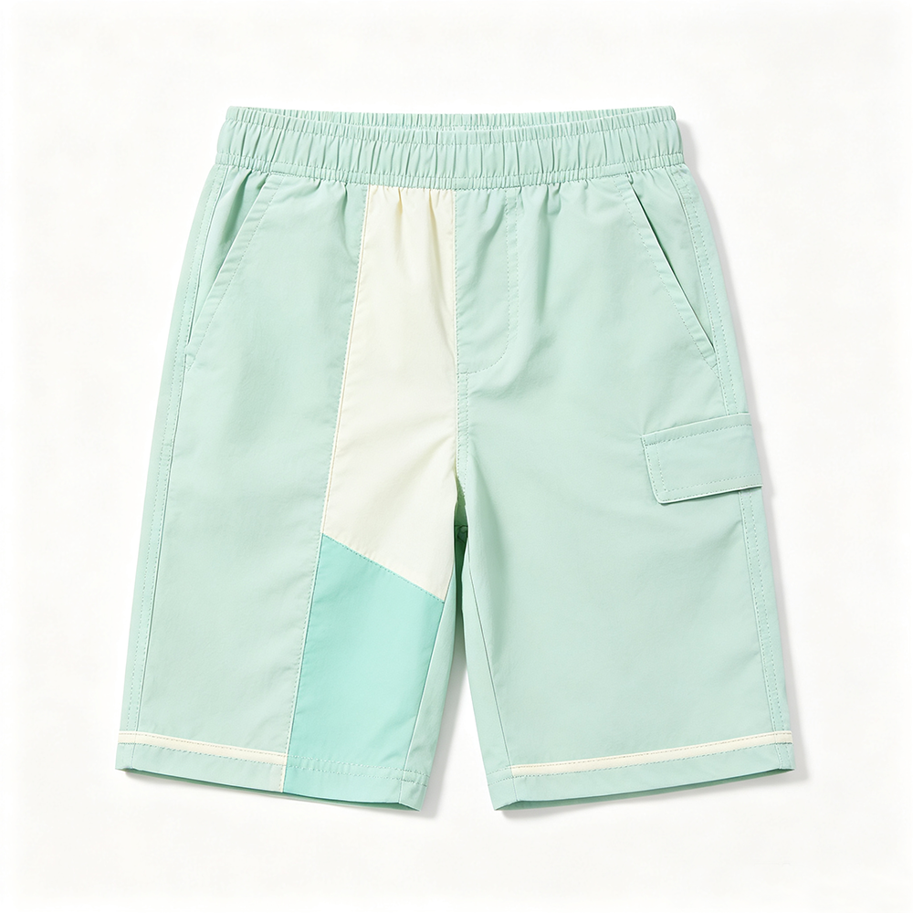 Kids Quick-Dry Beach Shorts - Abstract Art Print,Anrybon,Kids Quick‑Dry Beach Shorts