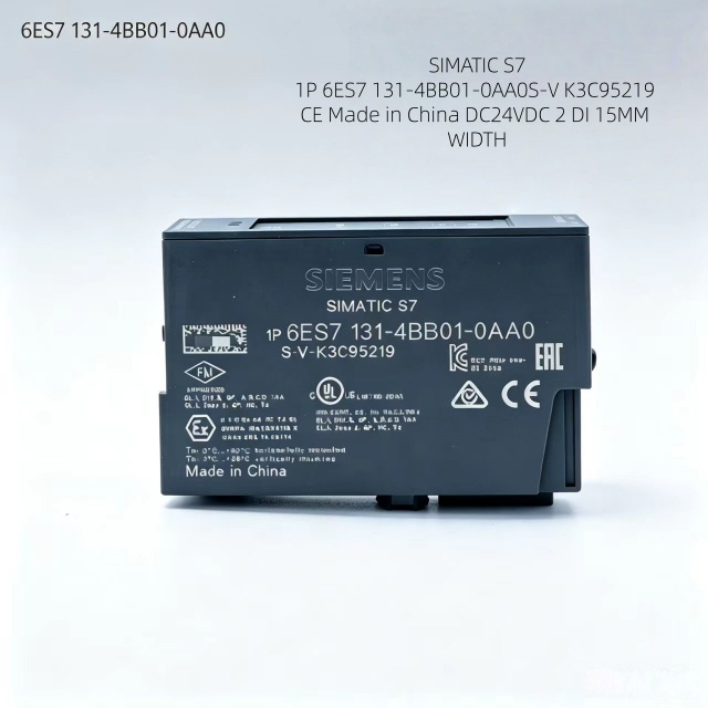 6ES7131-4BB01-0AA0,6ES7 131-4BB01-0AA0 for Siemens PLC Digital Input Module,ET200S 2DI 24VDC Standard Module,15mm Width
