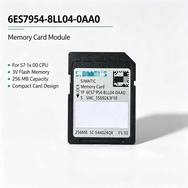 6ES7954-8LL04-0AA0,Memory Card,256MB,3V Flash for S7-1X00 CPU,SPS PLC Spare Part,Original Old Version Can Be Provided