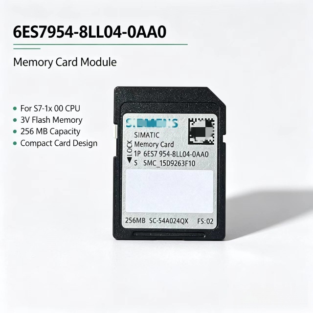 6ES7954-8LL04-0AA0,Memory Card,256MB,3V Flash for S7-1X00 CPU,SPS PLC Spare Part,Original Old Version Can Be Provided