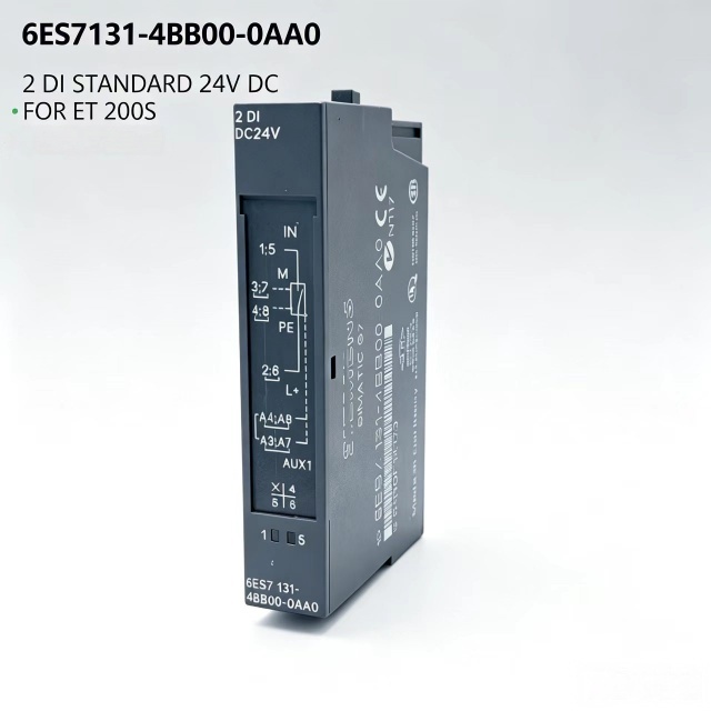 6ES7131-4BB00-0AA0,6ES7 131-4BB00-0AA0,For Siemens PLC ET200S 2DI Standard Digital Input Module,24V DC 15mm Distributed IO