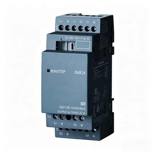 6ED1055-1CB00-0BA2 PLC Module LOGO DM8 24 Digital I/O Expansion Module 4DI/4DO 24VDC Industrial Control Module
