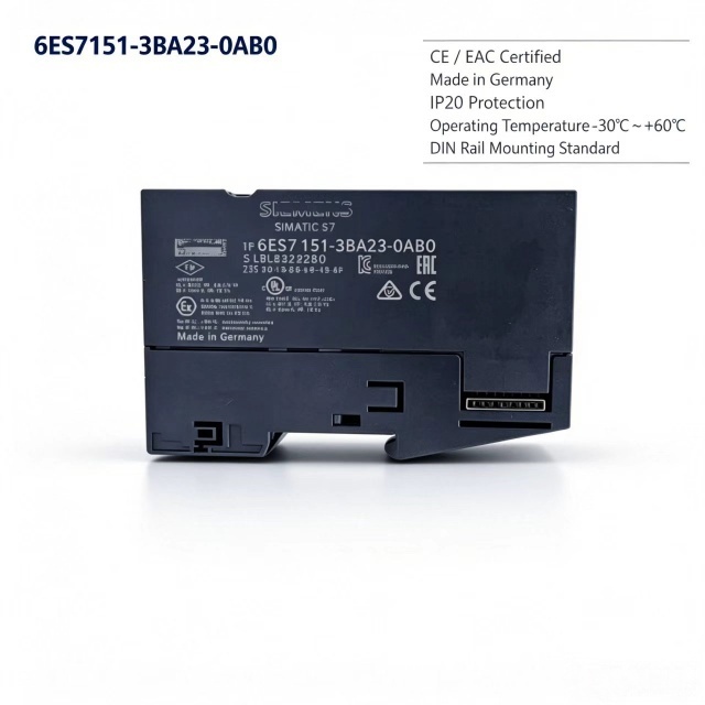 6ES7151-3BA23-0AB0,6ES7 151-3BA23-0AB0 for Siemens PLC CPL,ET200S IM151-3 PN HF Interface Module,100MBit/s Transmission Rate