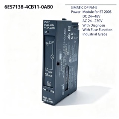 6ES7138-4CB11-0AB0,6ES7138 4CB11-0AB0 for Siemens PLC,ET200S PM-E Power Module,24-48V DC,24-230V AC,with Diagnosis and Fuse