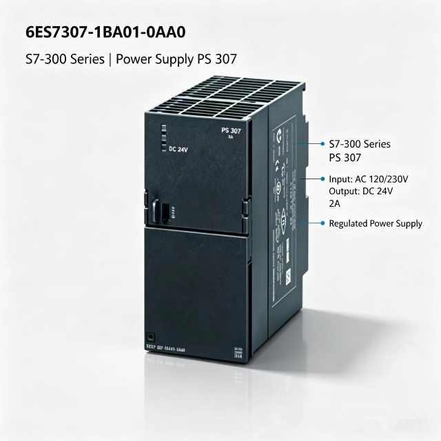 6ES7307-1BA01-0AA0,6ES7 307-1BA01-0AA0,For Siemens PLC SIMATIC S7-300 PS307 Regulated Power Supply,AC120/230V Input,24VDC