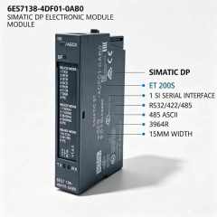 6ES7138-4DF01-0AB0,6ES7 138-4DF01-0AB0 for Siemens PLC,ET200S Serial Interface Module,1 SI Channel,RS232/422/485,15mm Width