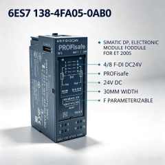 6ES7138-4FA05-0AB0,For Siemens ET200S SIMATIC DP F-DI Safety Digital Input Module,4/8 Channel PROFIsafe 24V DC