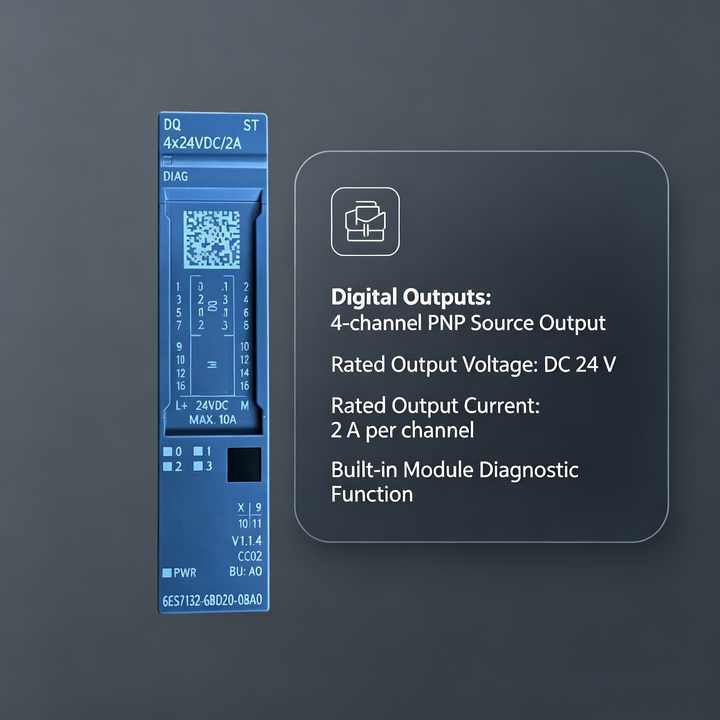 6ES7132-6BD20-0BA0   6es7132-6bd20-0ba0 SIMATIC ET200SP Digital Output Module for Siemens 100% New Original Unit